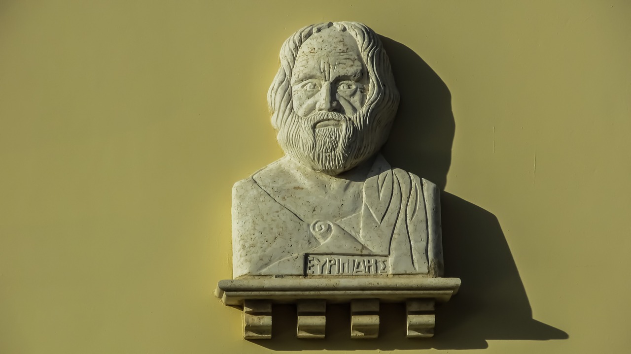 euripides tragedian portrait free photo