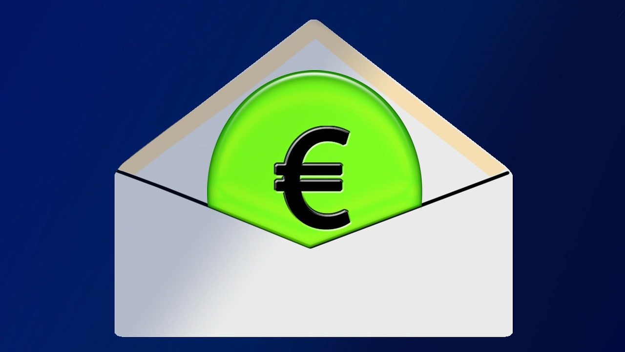 euro envelope finance free photo