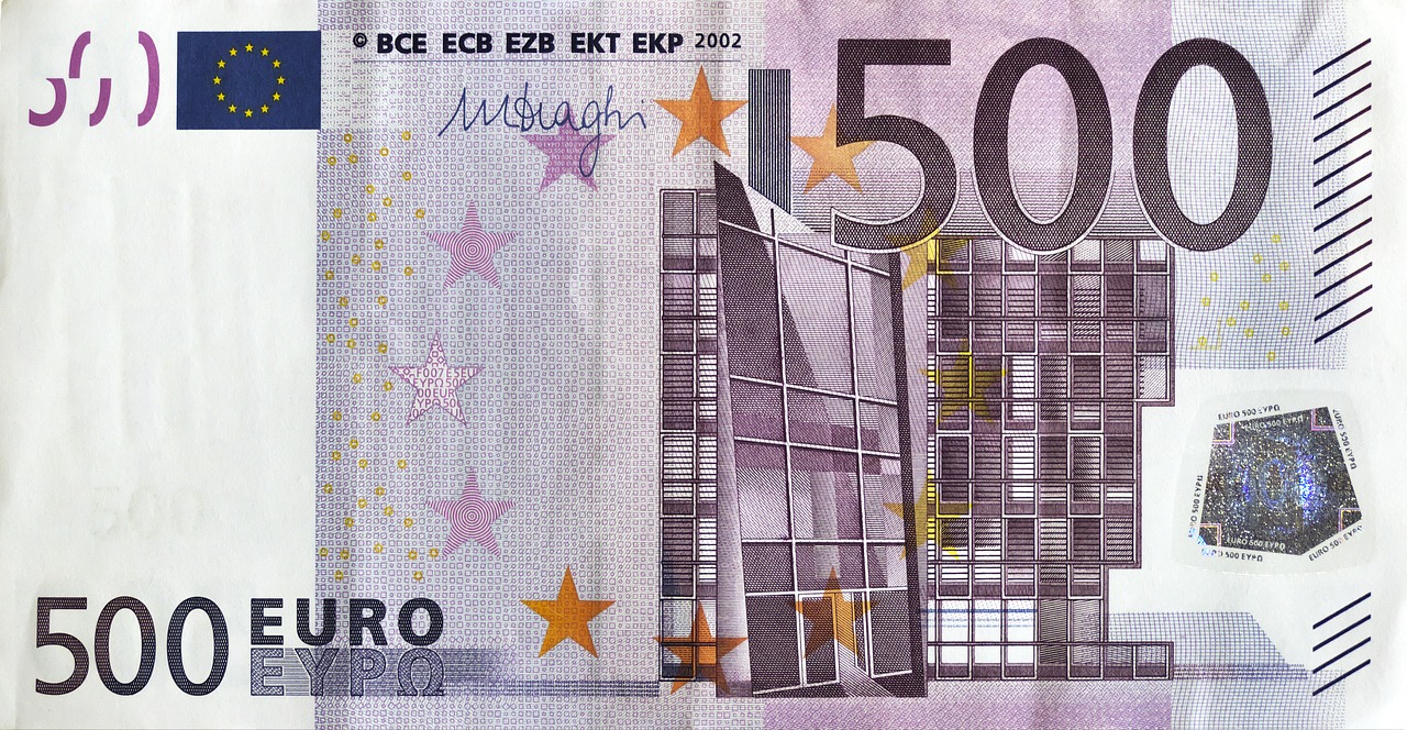 euro dollar bill 500 euro free photo