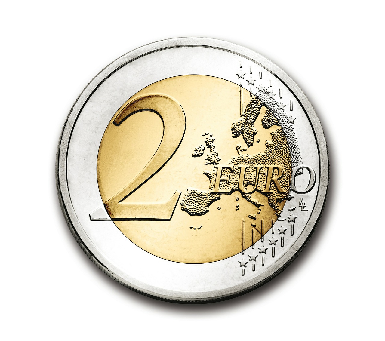 euro 2 coin free photo