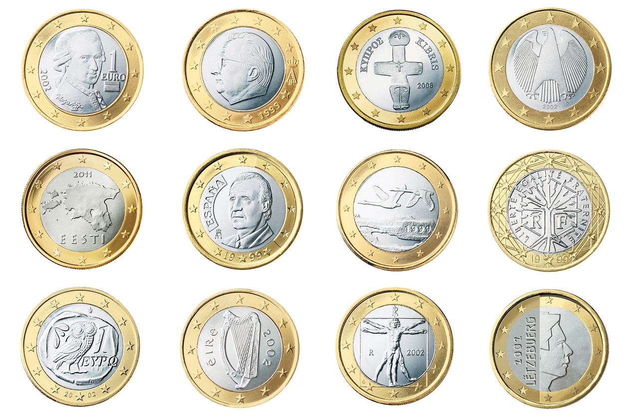 euro 1 coin free photo