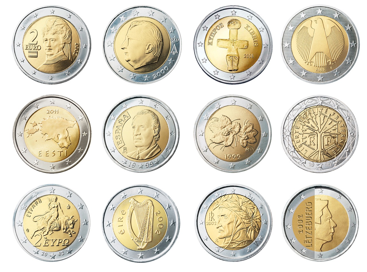 euro 2 coin free photo