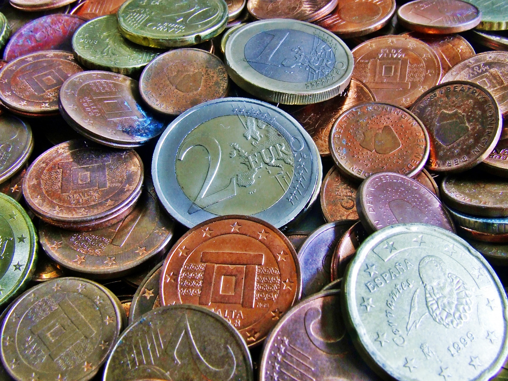 currency coins euro free photo