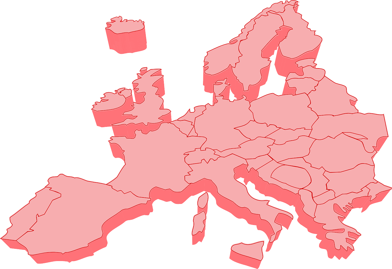europe countries map free photo