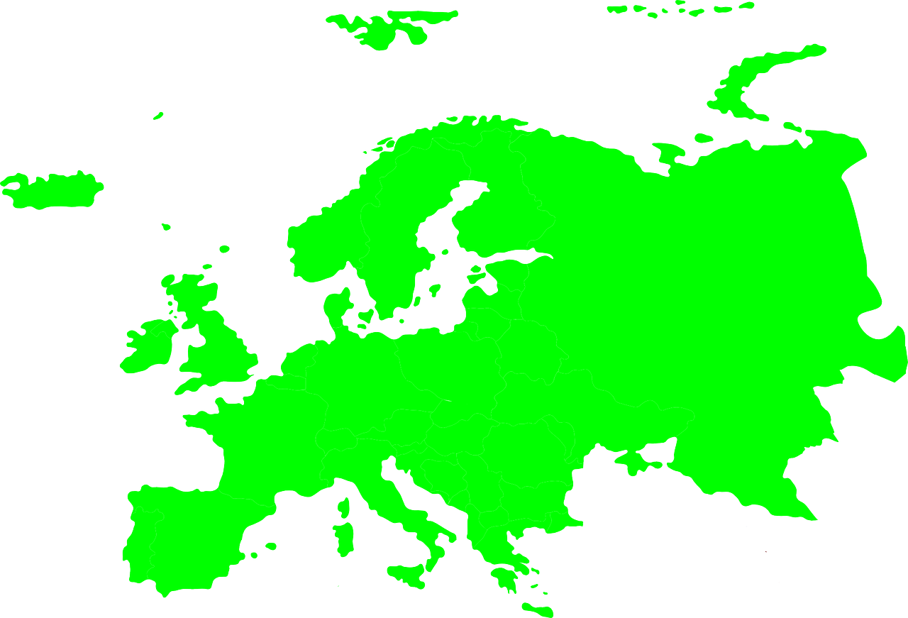 europe continent map free photo