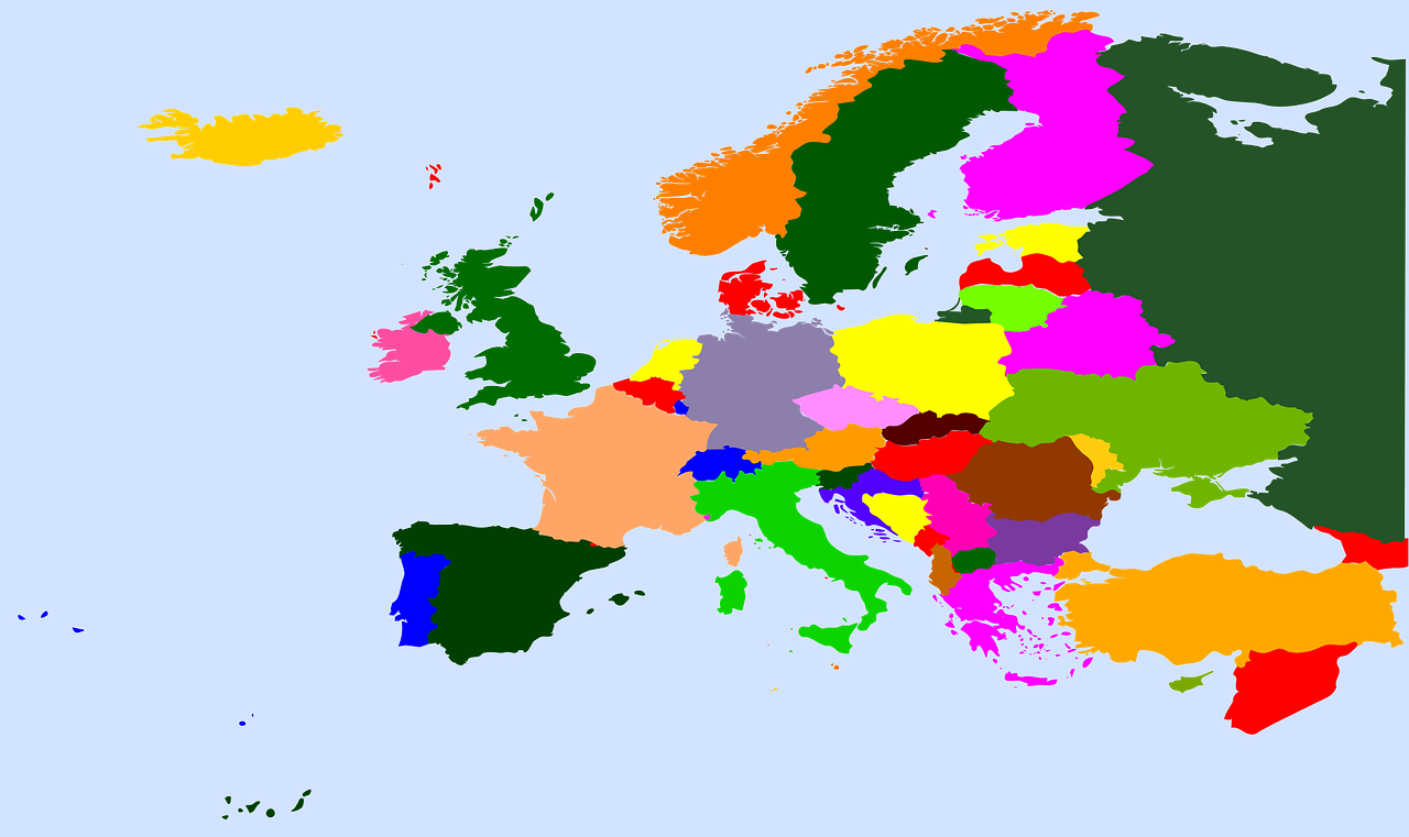 europe geography map free photo