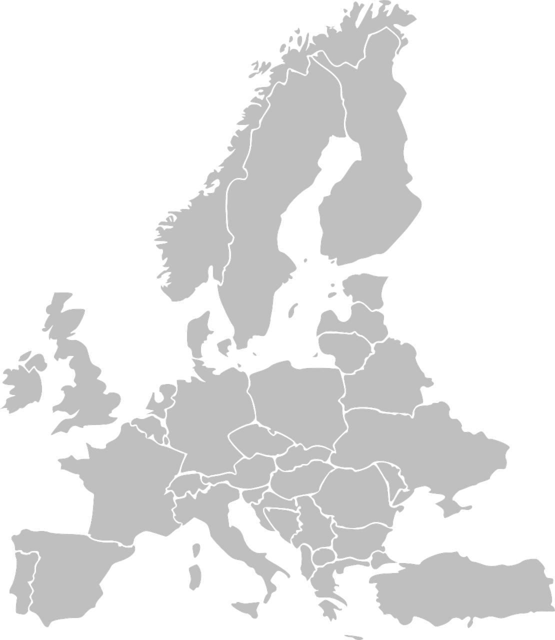 europe map countries free photo