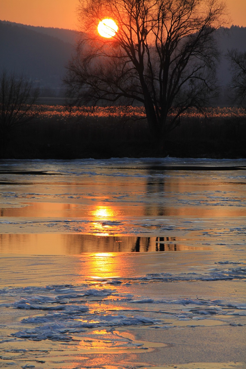 evening sunset afterglow free photo