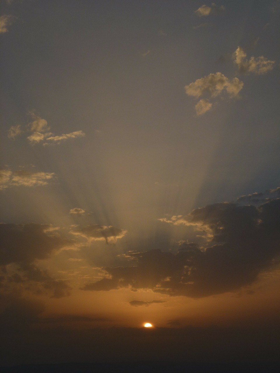 evening sunset clouds free photo