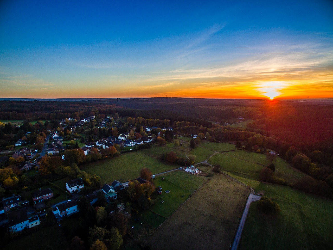 evening sunset sky free photo