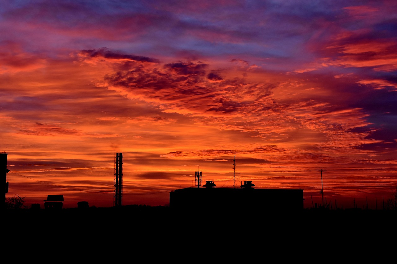 evening twilight sunset free photo