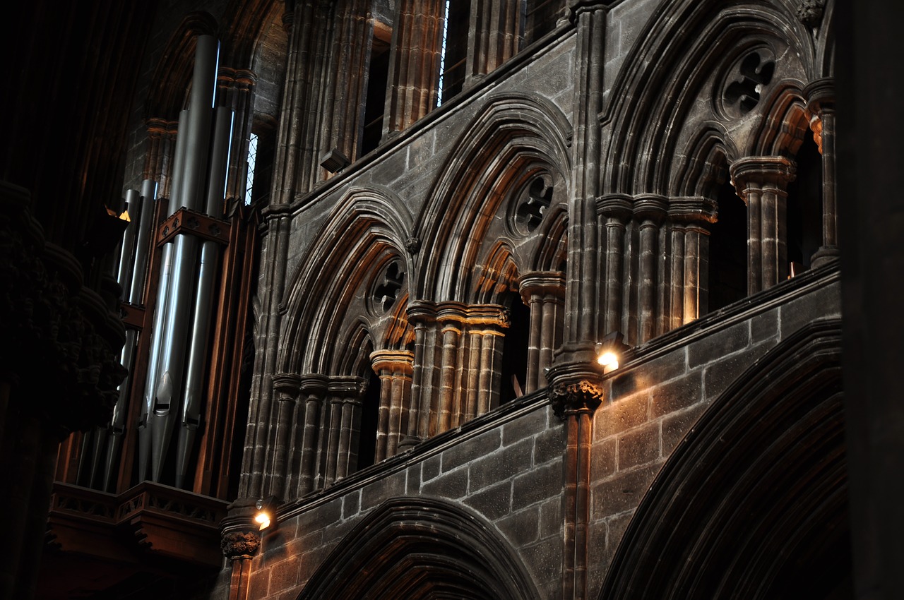 evening glasgow cathedral church free photo