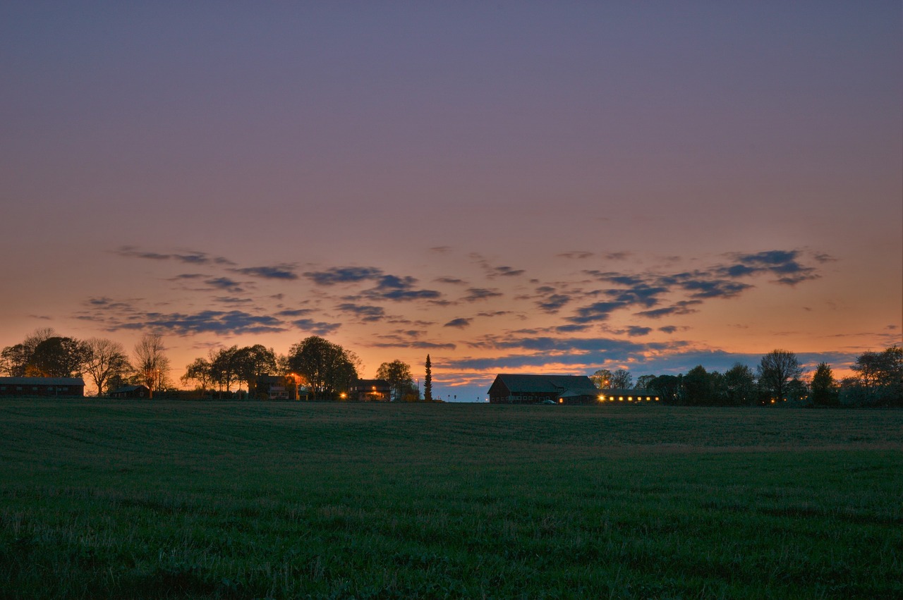 evening sunset cloud free photo