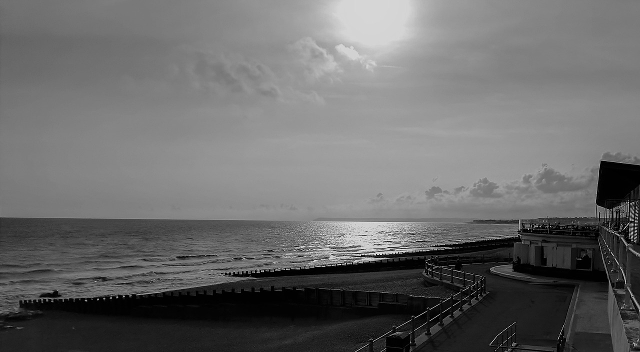 evening sky sea free photo