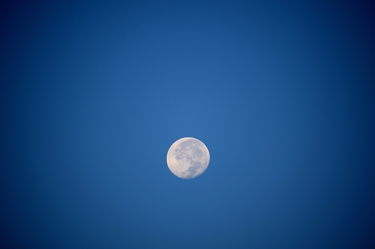 evening sky moon free photo