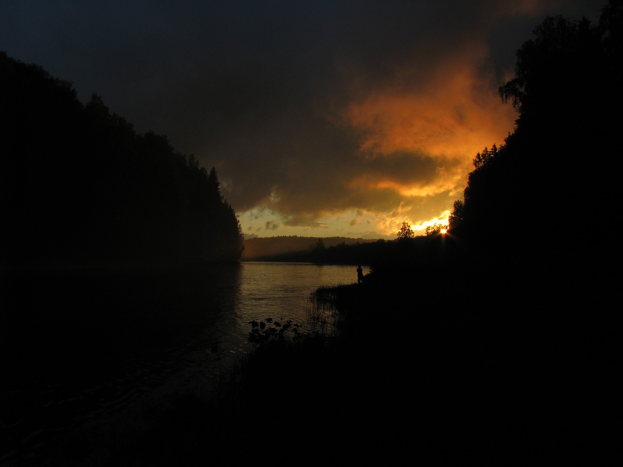 evening sunset sunset sky free photo