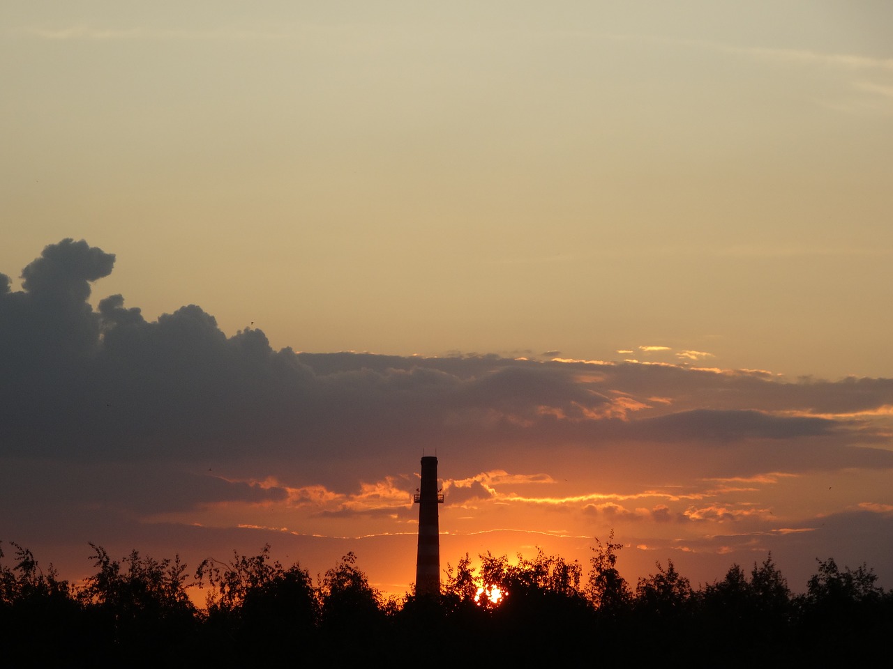 evening sky sunset free photo