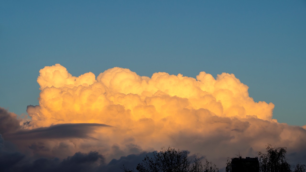 evening  clouds  sun free photo