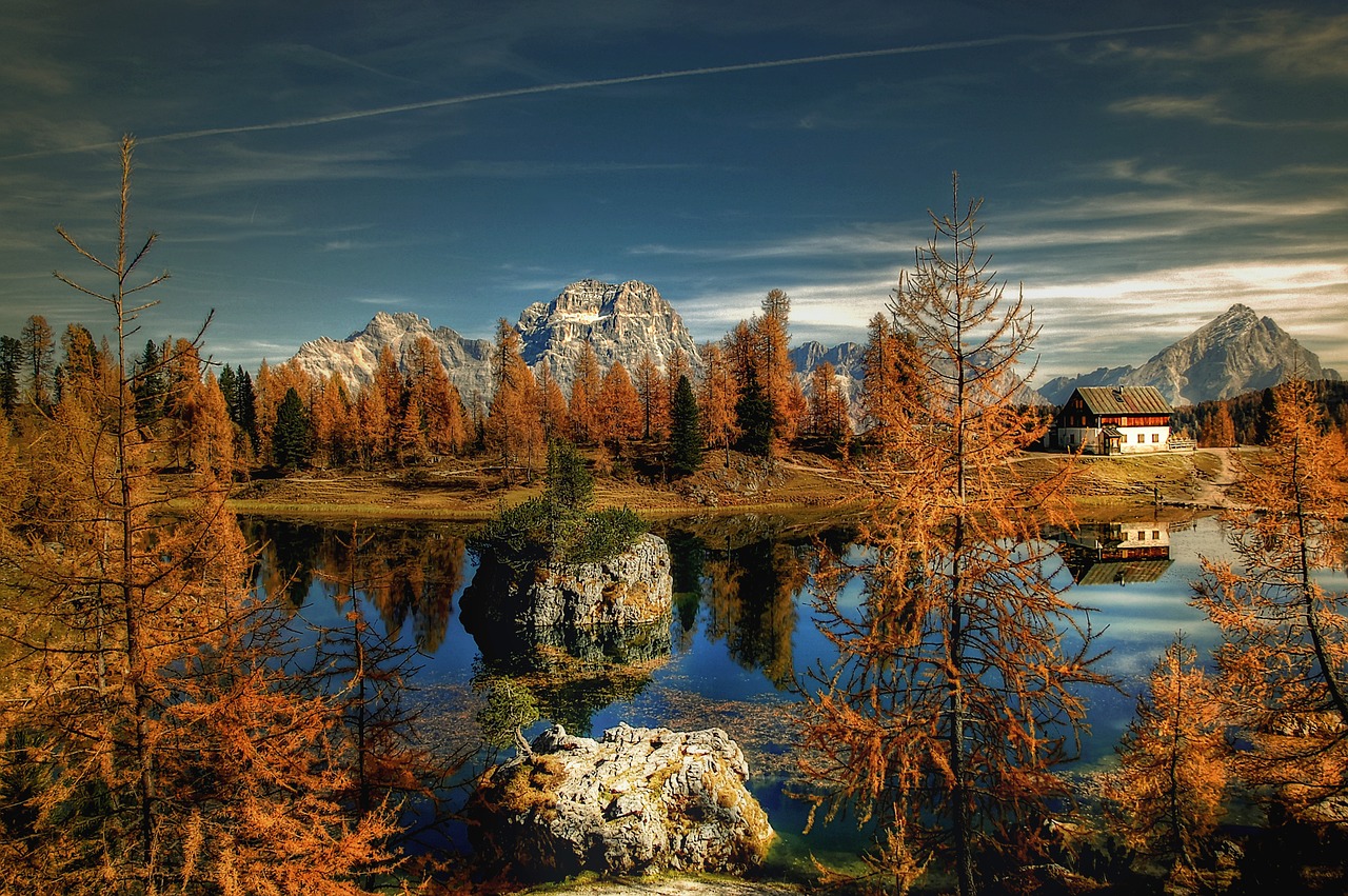 evening  dolomites  bergsee free photo