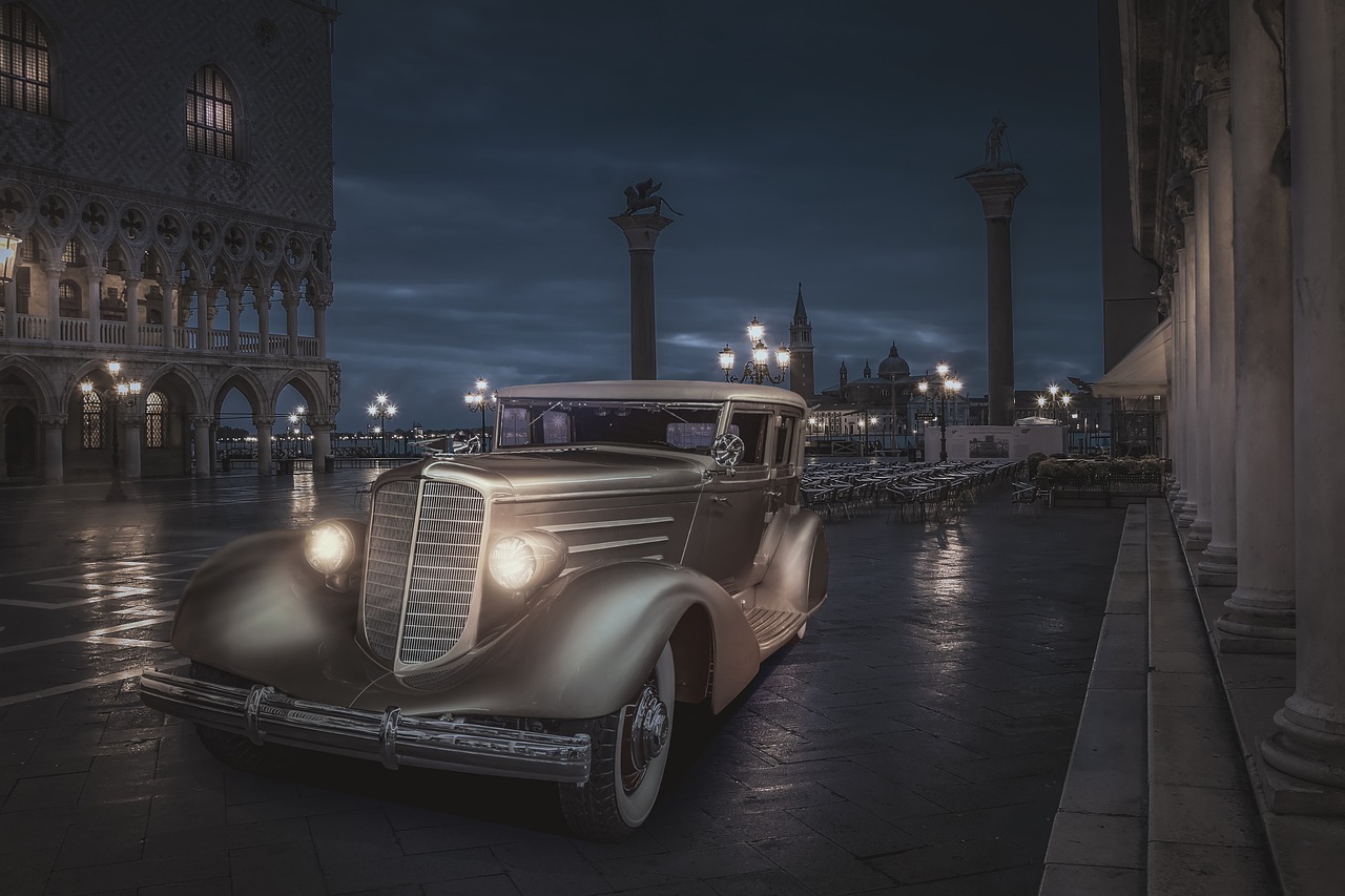 evening  venice  oldtimer free photo