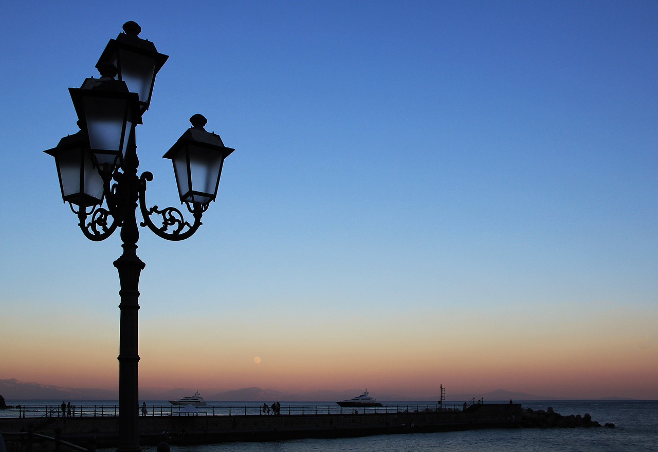 evening lantern abendstimmung free photo