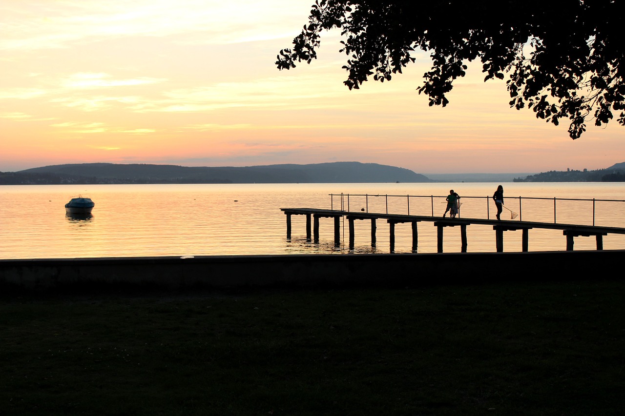 evening red bodensee austria free photo