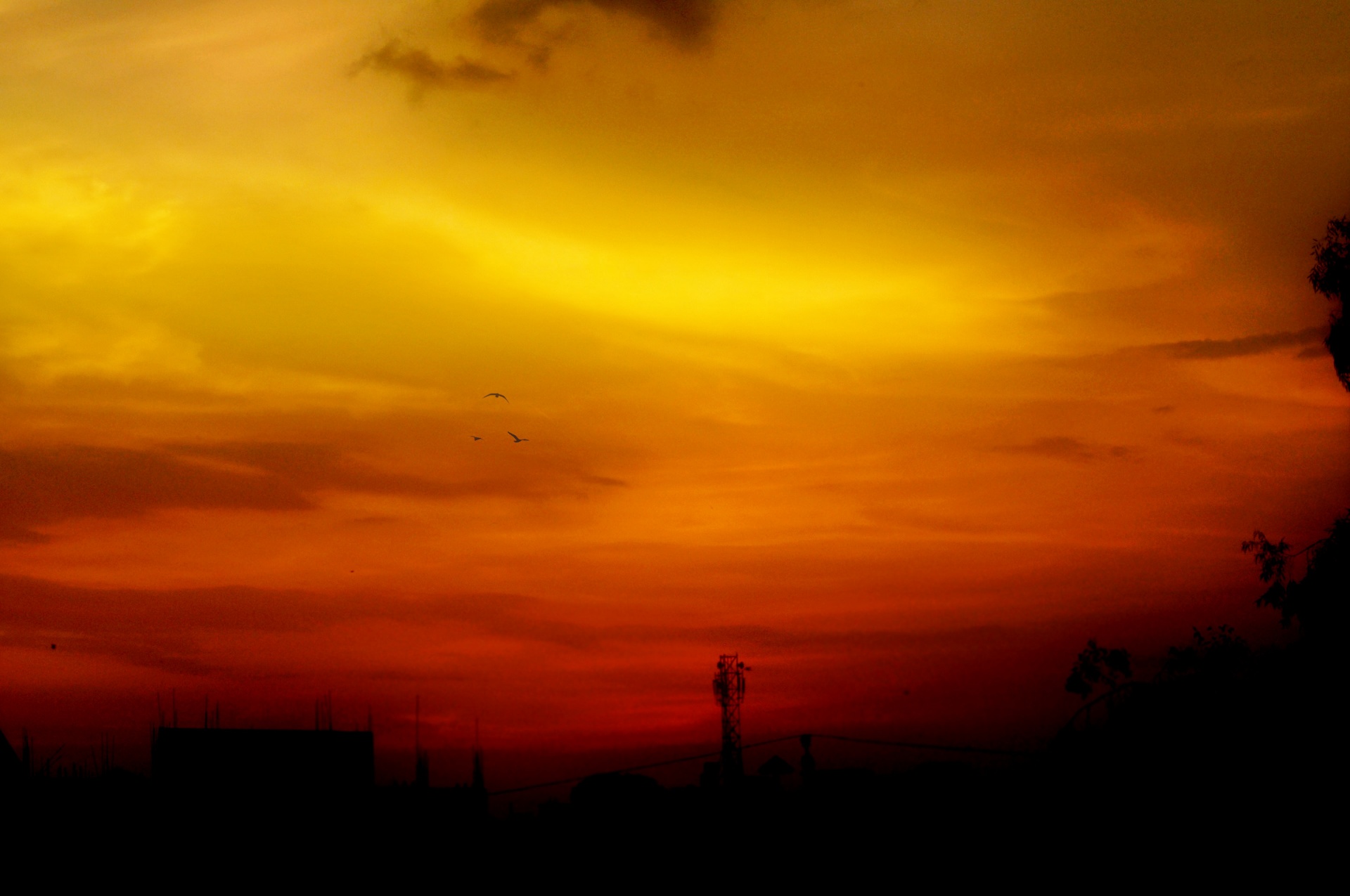 clouds sky dark free photo