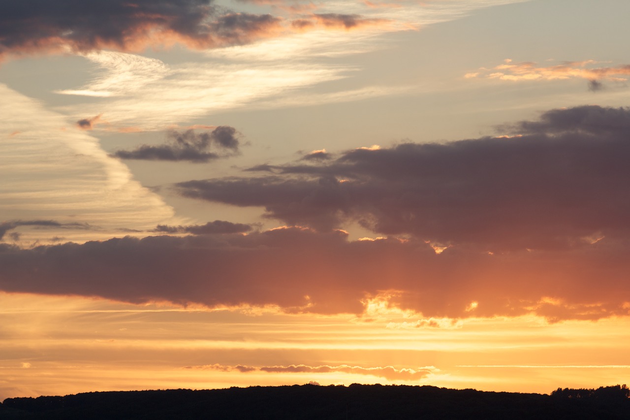 evening sky sky afterglow free photo