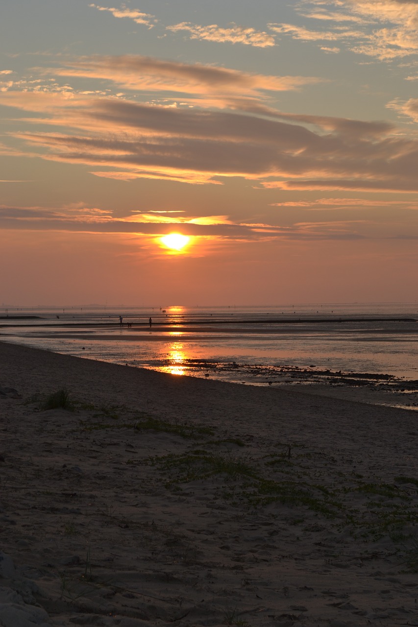 evening sky sunset sea free photo