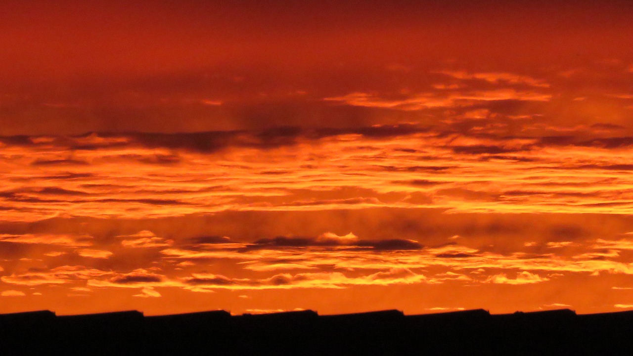 evening sky sky clouds free photo