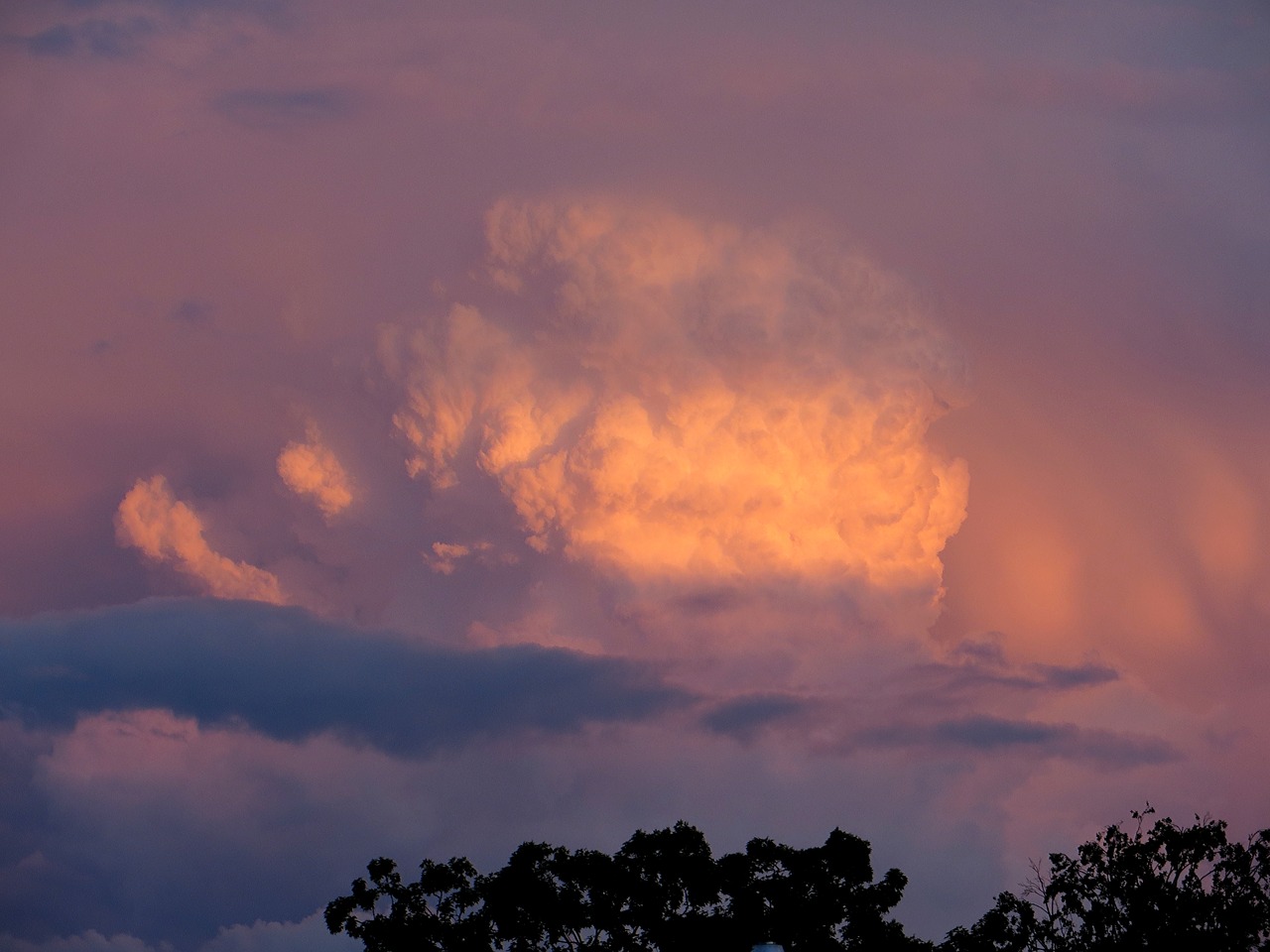 evening sky clouds sunset free photo