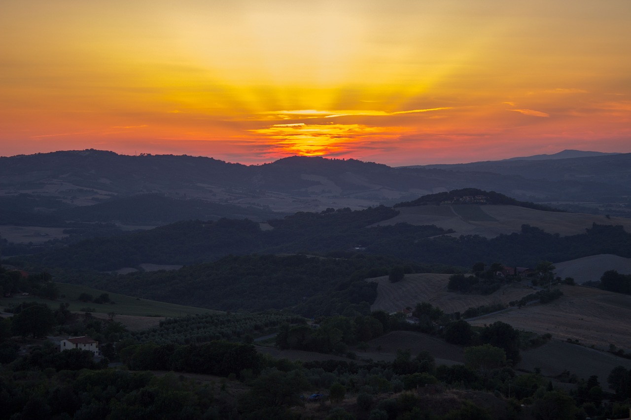 evening sky sunset dramatic free photo