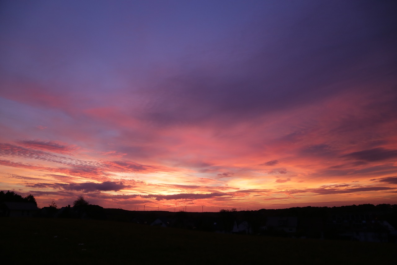 evening sky  evening  twilight free photo