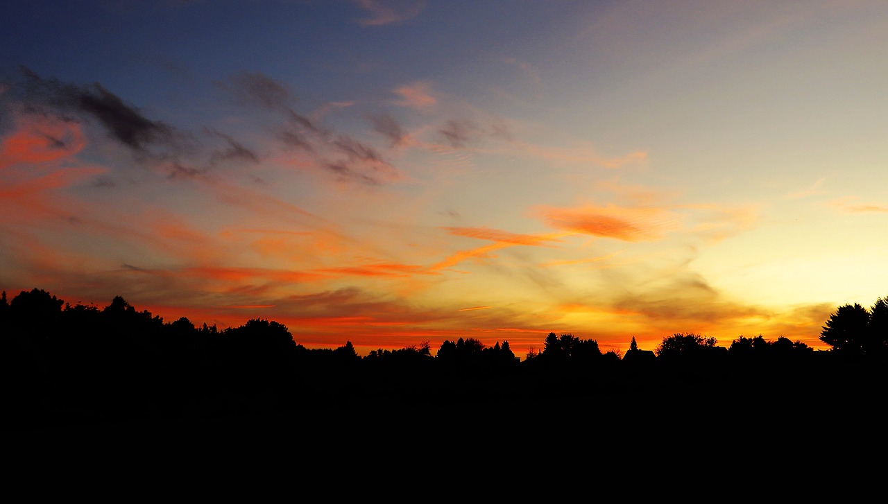 evening sky  evening  twilight free photo