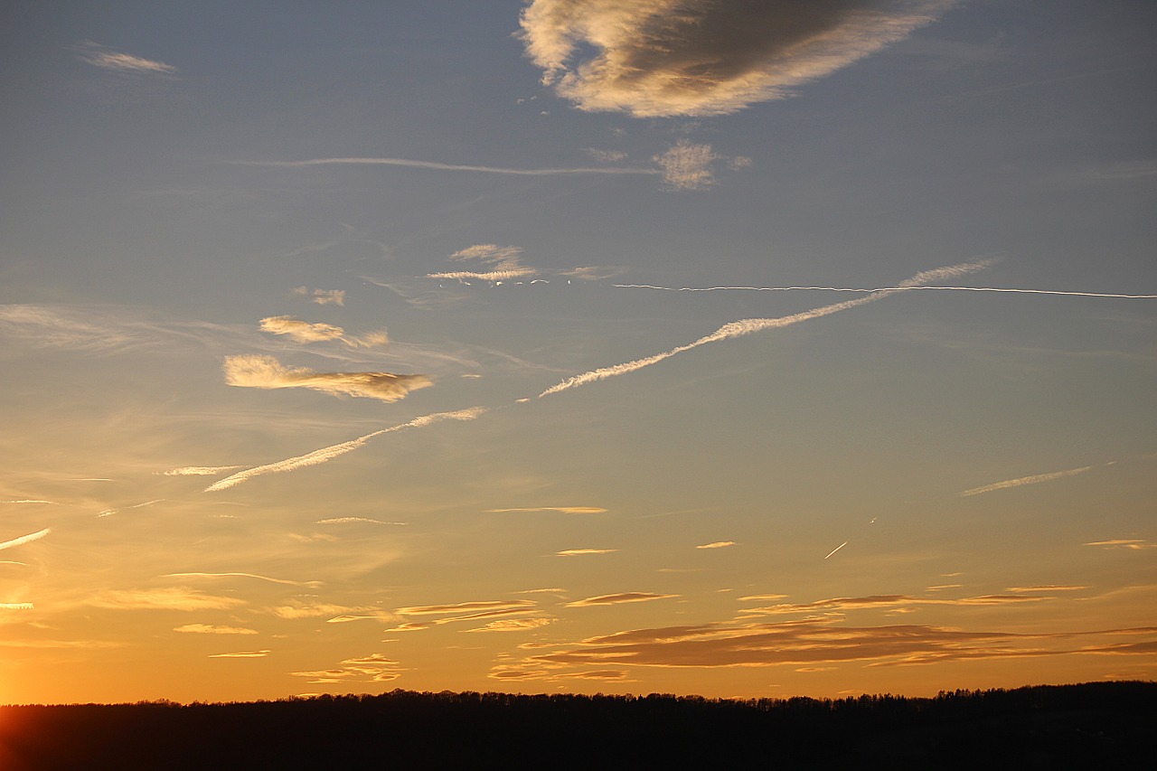 evening sky sunset sky free photo