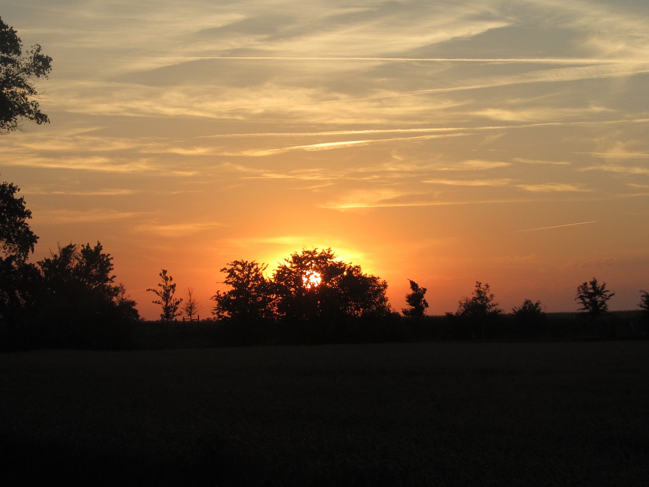 evening sky sunset landscape free photo