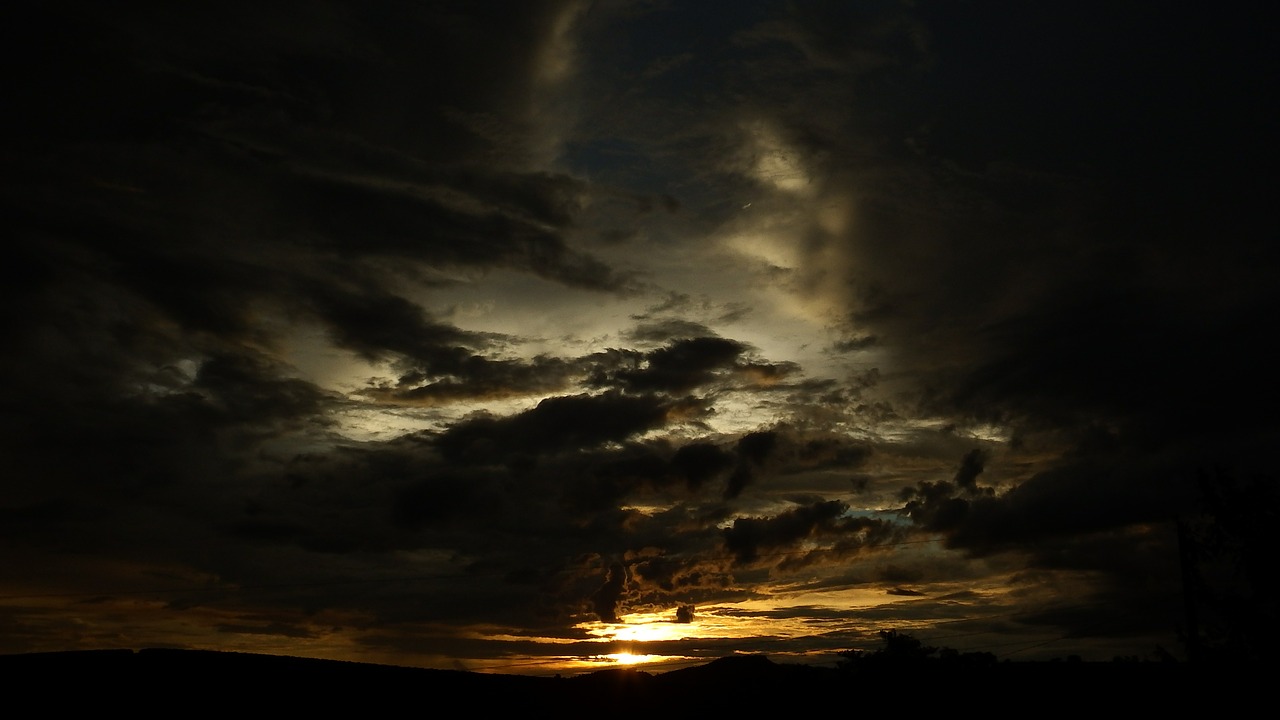 eventide sunset sky free photo