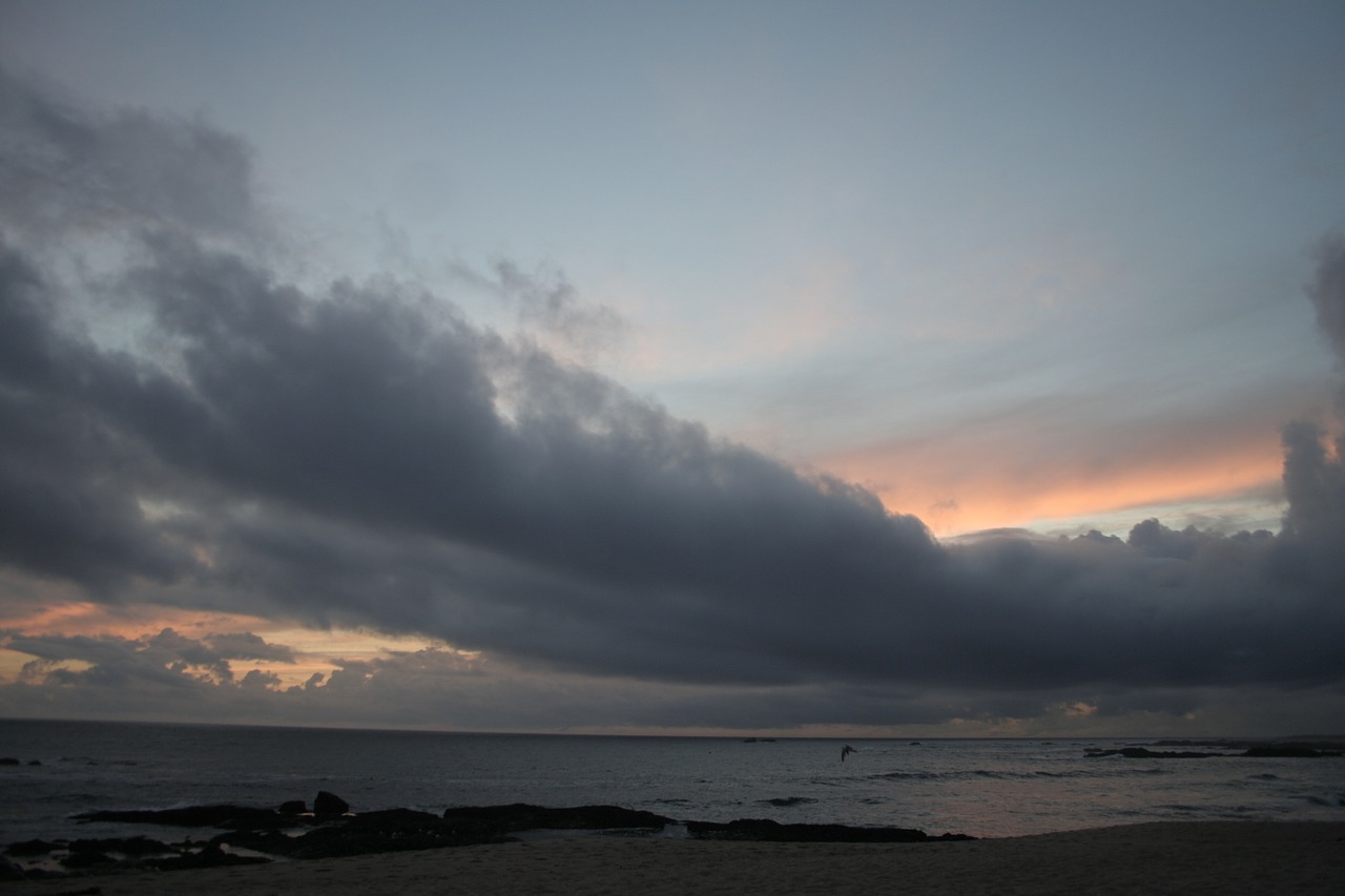 eventide sky clouds free photo