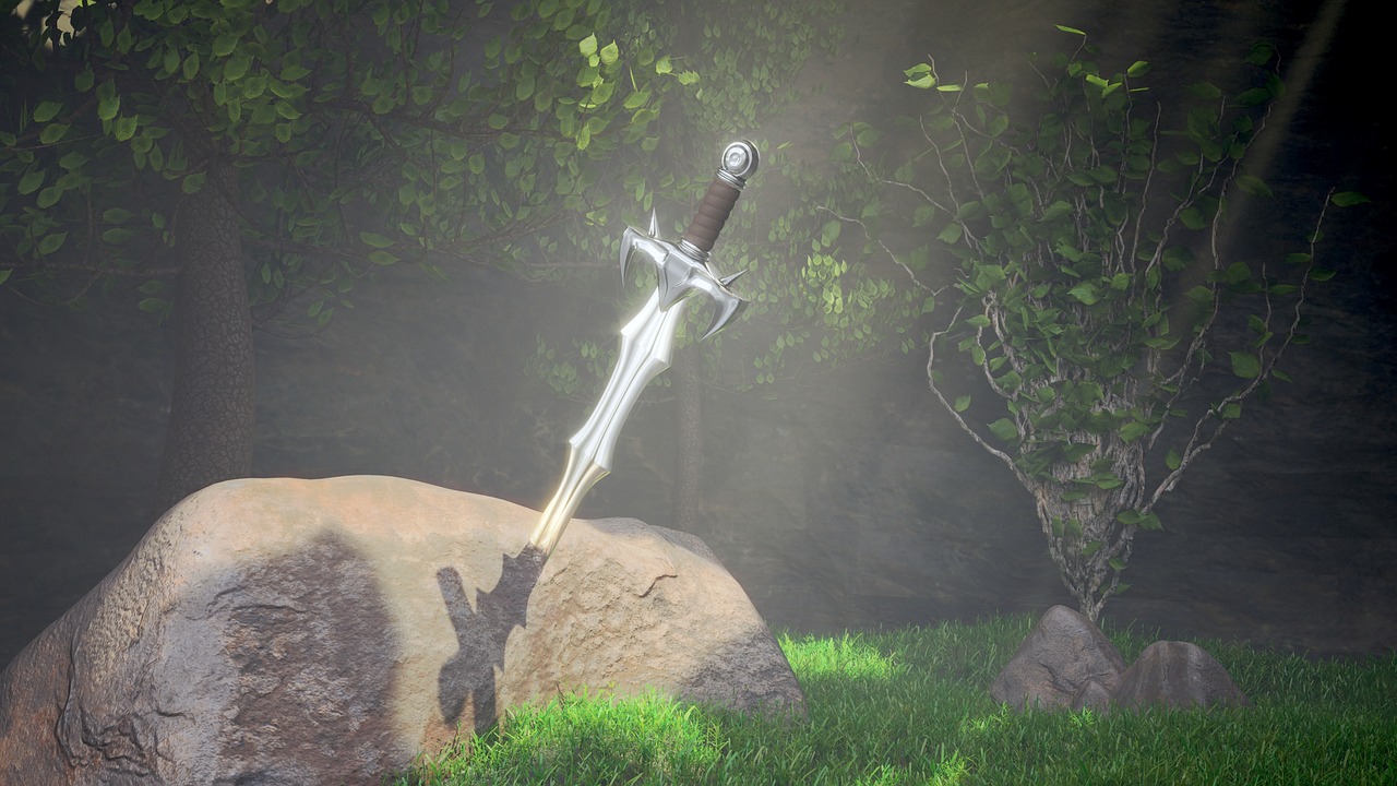 excalibur  sword  glade free photo