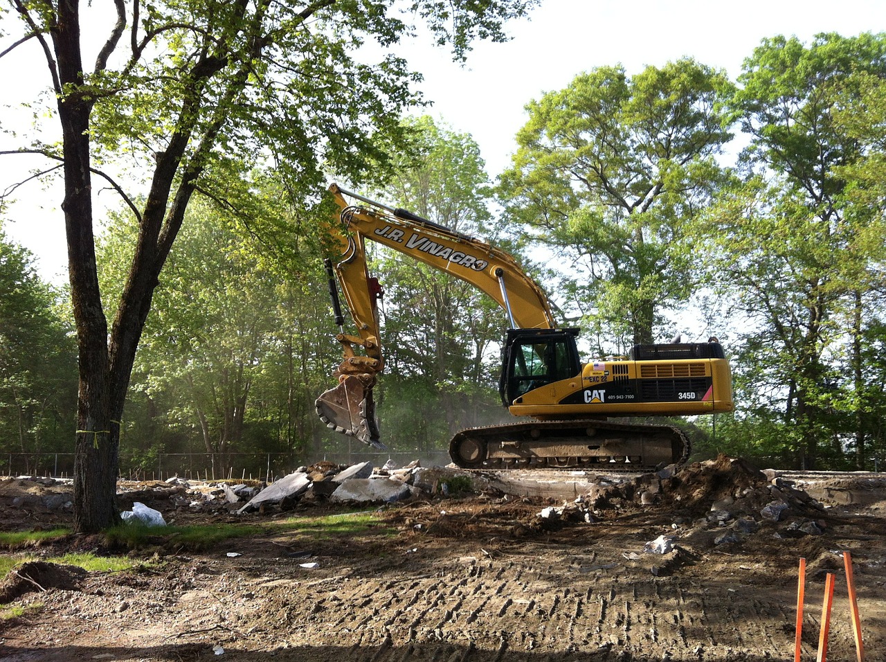 excavation equipment construction free photo