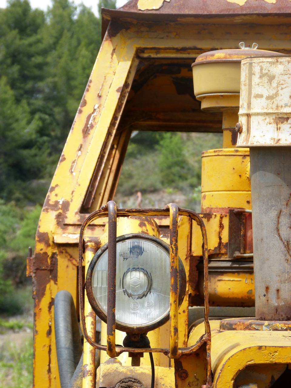 excavator machinery old free photo