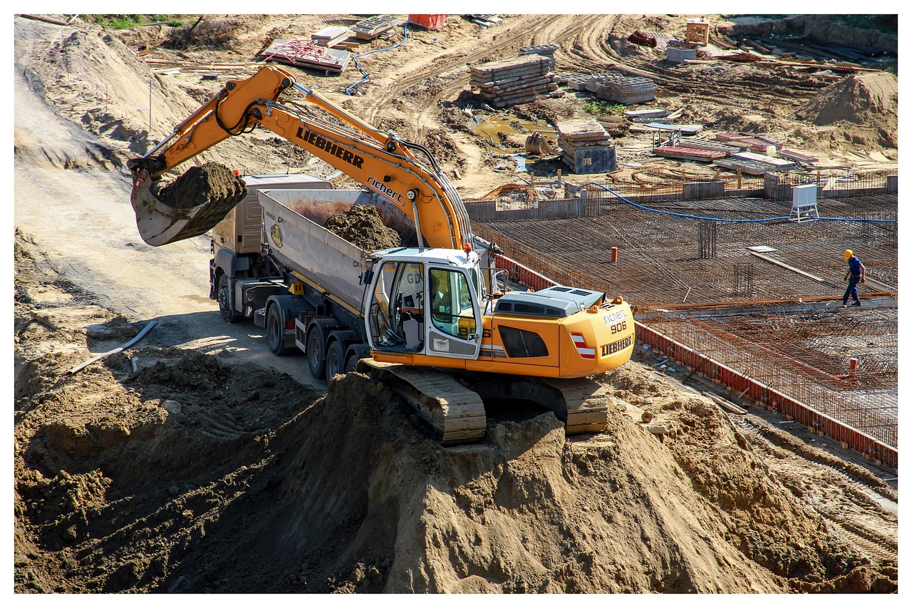 excavator  building  machine free photo