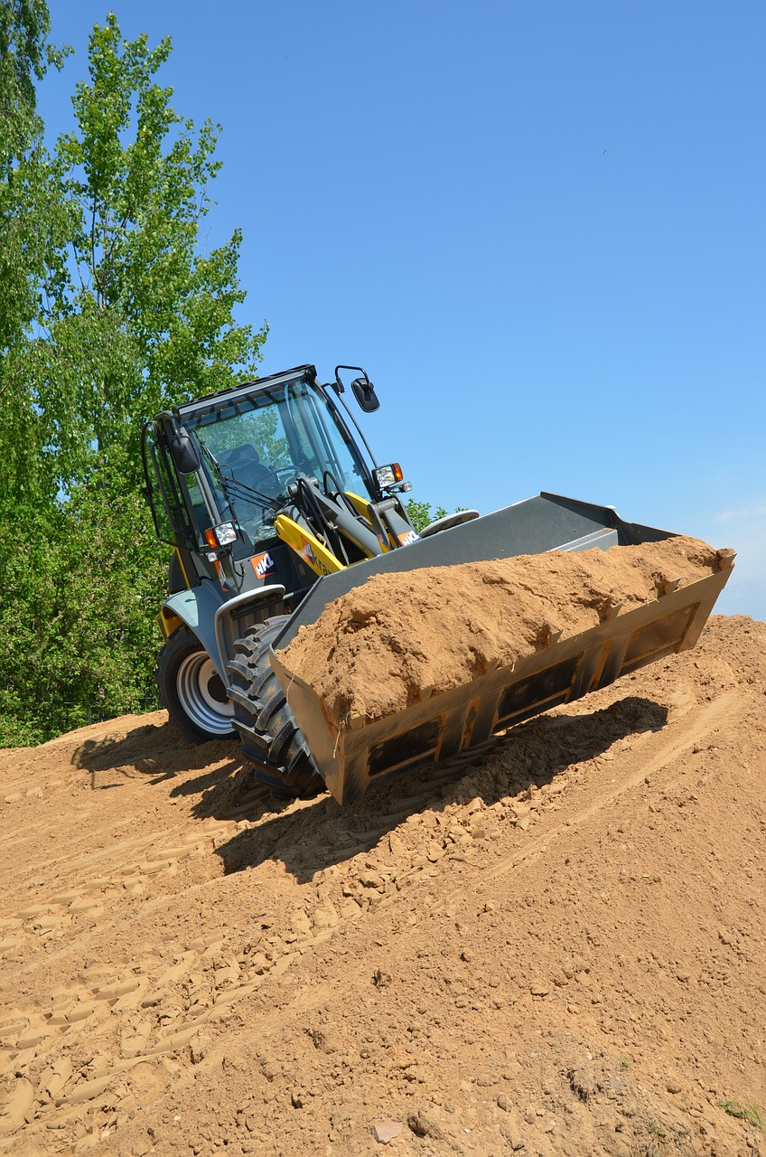 excavator equipment construction free photo