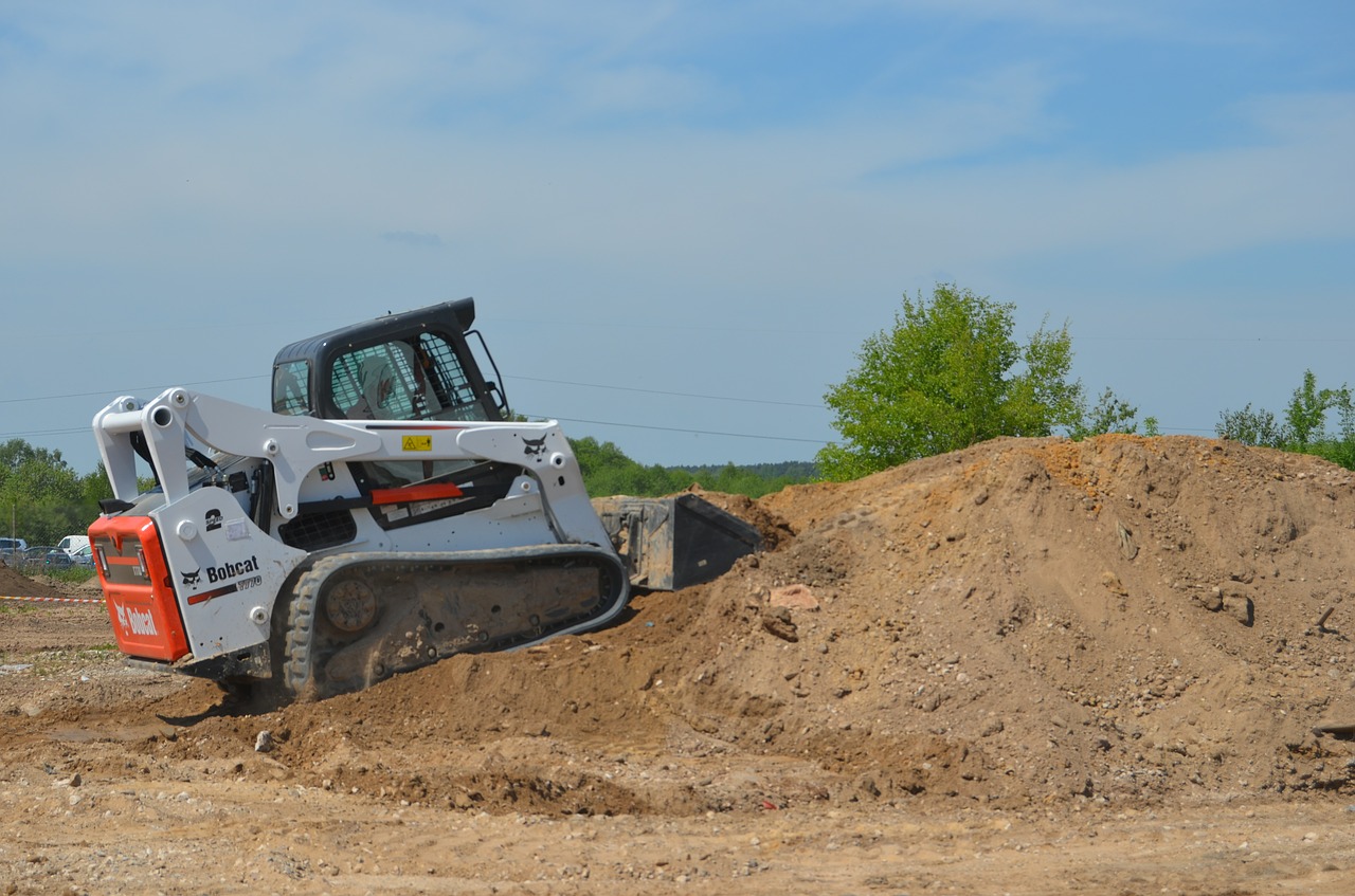 excavator equipment construction free photo