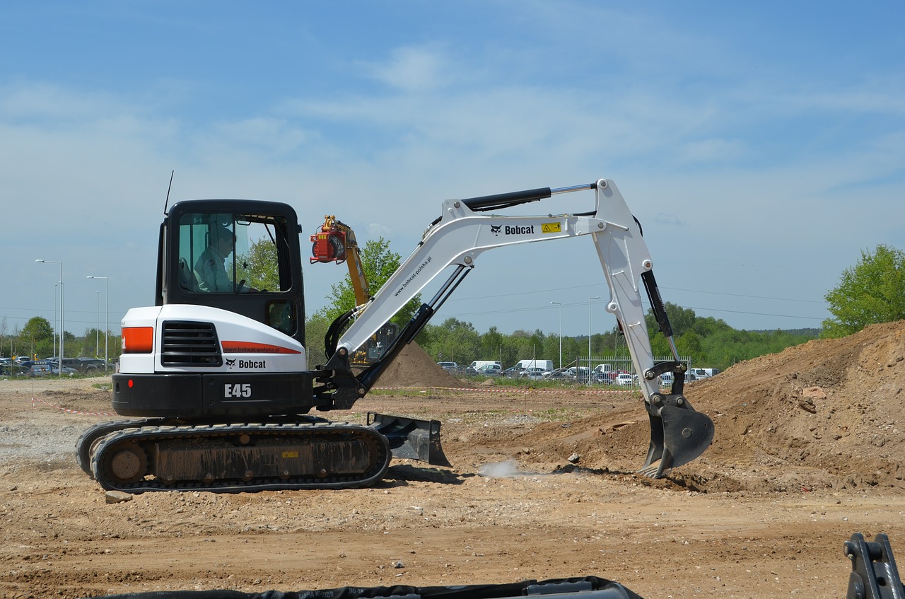 excavator equipment construction free photo