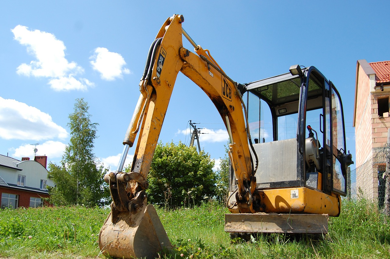 excavator equipment construction free photo