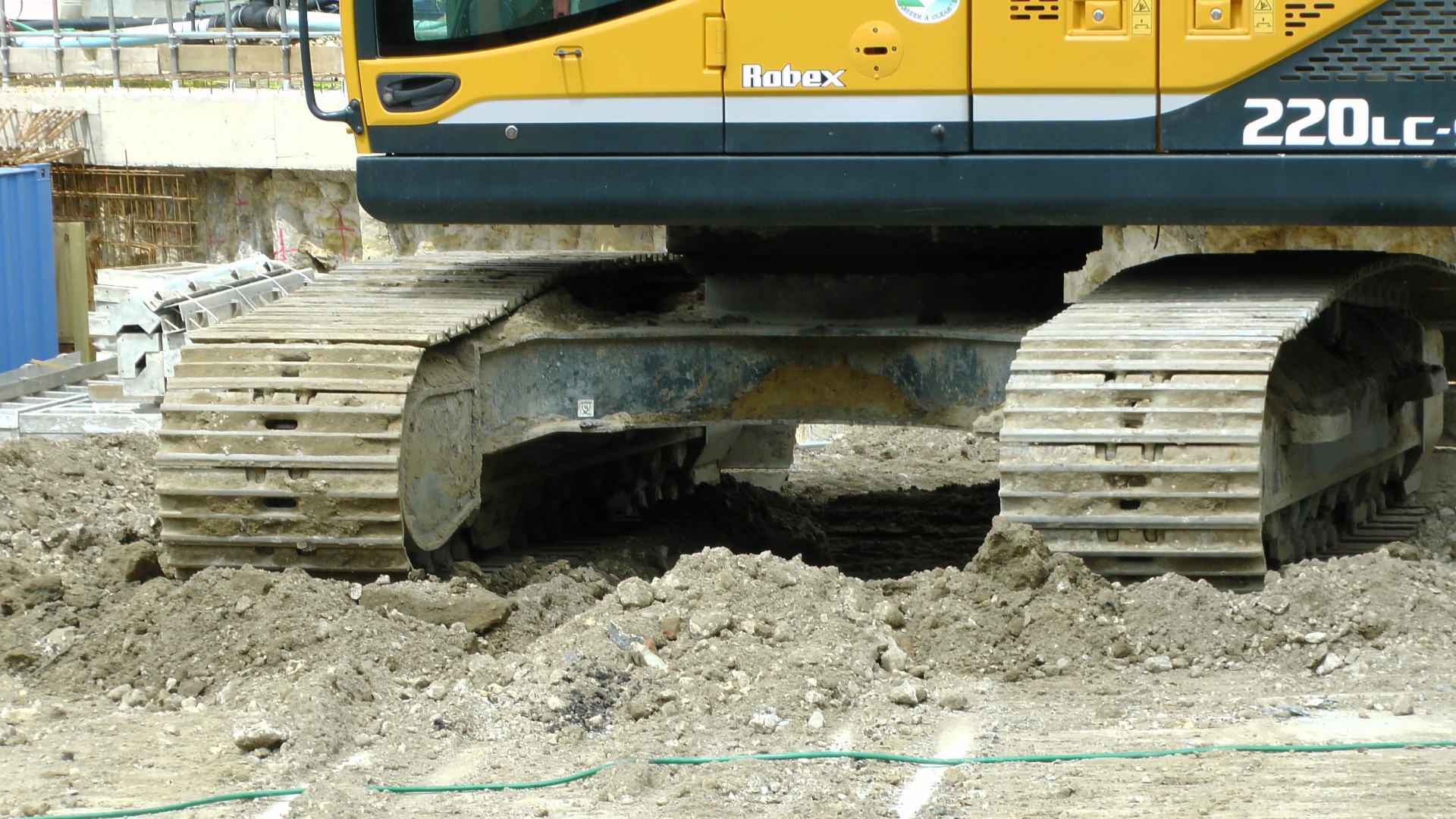 construction building site crane excavator tracks excavator free photo