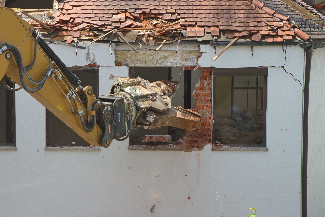 excavators home demolition free photo