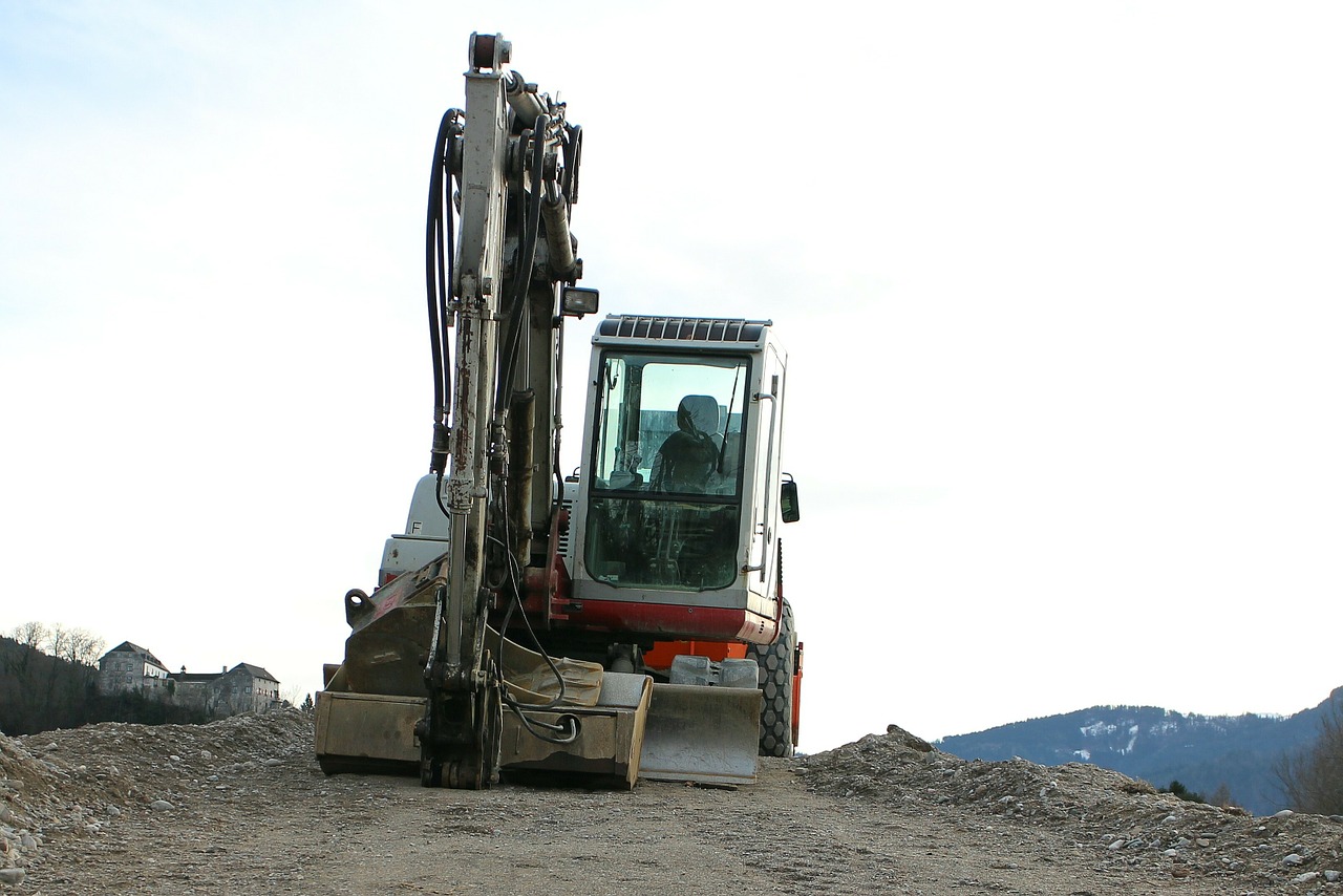 excavators construction machine shovel free photo