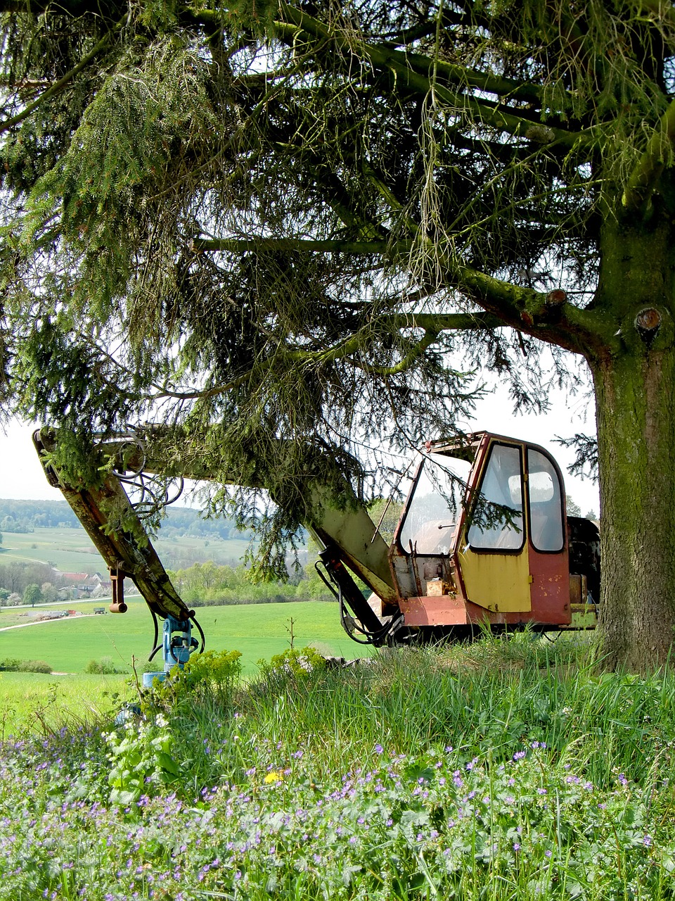 excavators construction machine scrap free photo